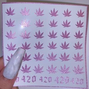420 nail stickers (1 sheet)